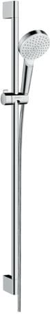 HANSGROHE CROMETTA 1JET sprchová súprava 3-dielna, ručná sprcha pr. 100 mm, tyč, hadica, biela/chróm 26537400 Obrázek - Hlavní obrázek