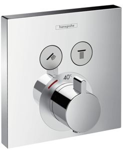 HANSGROHE SHOWER SELECT podomietková termostatická batéria, pre 2 spotrebiče, chróm