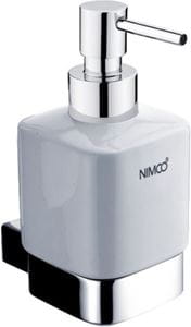 NIMCO KIBO dávkovač tekutého mydla 250 ml, nástenný, keramika, chróm/biela