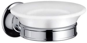 AXOR MONTREUX mydlovnička, nástenná, porcelán, chróm