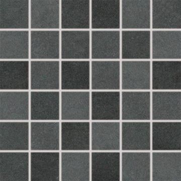 RAKO EXTRA mozaika 30x30(5x5) cm, lepená na sieti, mat reliéf, čierna