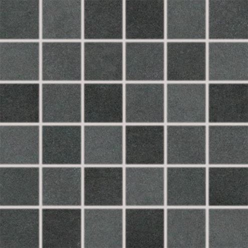 RAKO EXTRA mozaika 30x30(5x5) cm, lepená na sieti, mat reliéf, čierna DDM06725 Obrázek - Hlavní obrázek