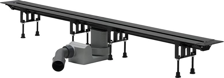 VIEGA ADVANTIX VARIO 4965.10 sprchový žľab 1200 mm, do priestoru, bočný odtok DN 50, bez roštu, plast 686277 Obrázek - Hlavní obrázek