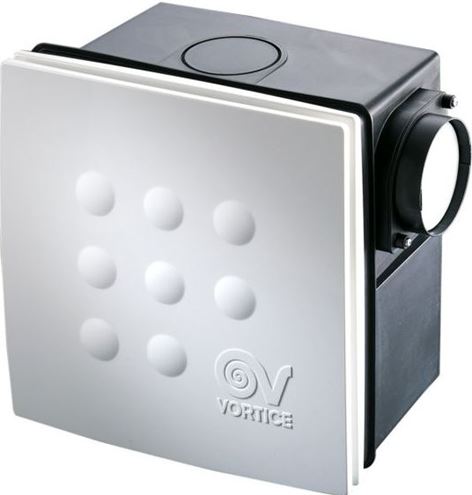 VORTICE QUADRO MEDIO I radiálny ventilátor 100 mm, nástenný/stropný, so spätnou klapkou 12020 Obrázek - Hlavní obrázek