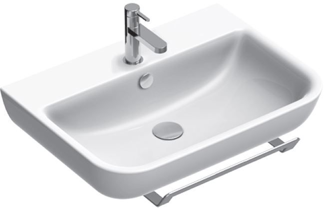 CONCEPT S umývadlo 65 cm, s otvorom pre batériu a prepadom, Cataglaze 0720651001 Obrázek - Hlavní obrázek