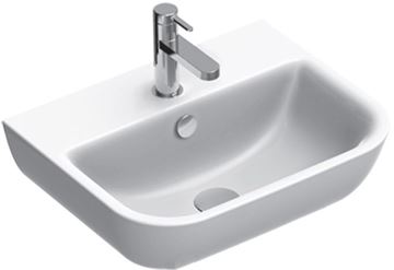 CONCEPT S umývadlo 60 cm, s otvorom pre batériu a prepadom, Cataglaze
