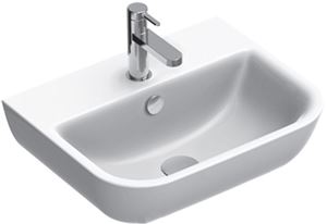 CONCEPT S umývadlo 60 cm, s otvorom pre batériu a prepadom, Cataglaze