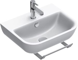 CONCEPT S umývadlo 50 cm, s otvorom pre batériu a prepadom, Cataglaze
