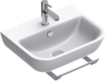 CONCEPT S umývadlo 50 cm, s otvorom pre batériu a prepadom, Cataglaze