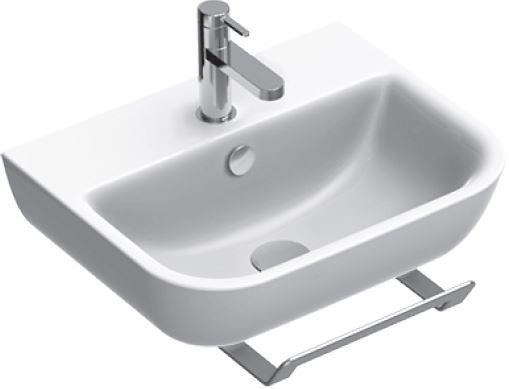 CONCEPT S umývadlo 50 cm, s otvorom pre batériu a prepadom, Cataglaze 0720501001 Obrázek - Hlavní obrázek