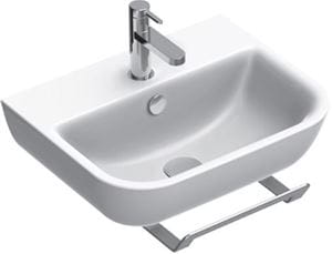CONCEPT S umývadlo 50 cm, s otvorom pre batériu a prepadom, Cataglaze