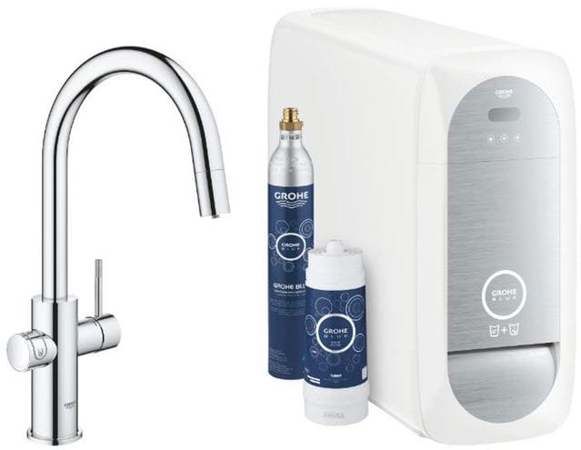 GROHE BLUE HOME drezová elektronická batéria, s vyťahovacou koncovkou, s filtračným a chladiacim zariadením, Bluetooth, napájanie zo siete, chróm 31541000 Obrázek - Hlavní obrázek