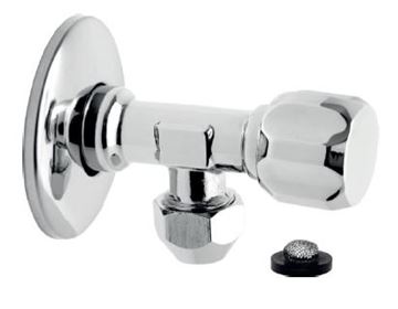 EASY rohový ventil 1/2"x3/8", so sitkom, chróm
