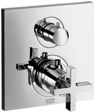 AXOR CITTERIO podomietková termostatická batéria, pre 2 spotrebiče, chróm