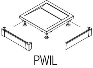 RONAL LIVADA PWIL L-panel 90x120 cm, 2 strany, biela