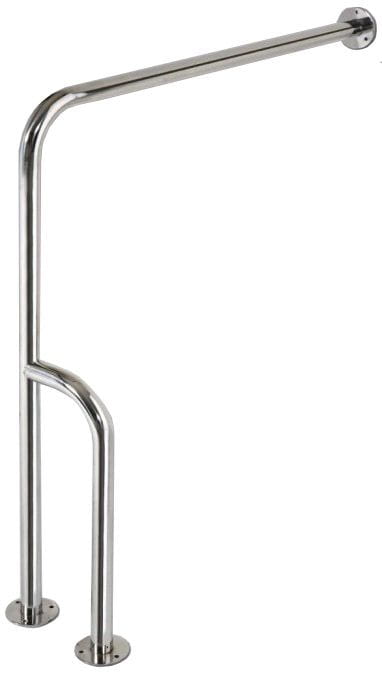 AZP BRNO REHA madlo na podlahu 813x850 mm, ľavé, lesklá nerez