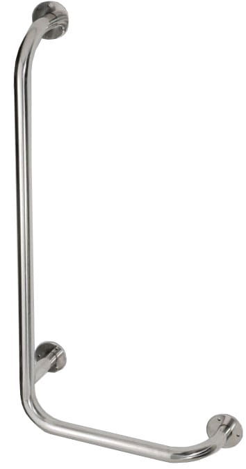 AZP BRNO REHA madlo 406x813 mm, ľavé, lesklá nerez