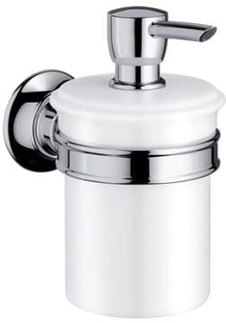 AXOR MONTREUX dávkovač tekutého mydla 300 ml, nástenný, porcelán, chróm