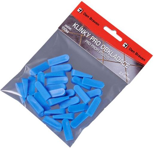 DEN BRAVEN klinky 2,5-8mm pre obkladačov, biele S043 Obrázek - Hlavní obrázek