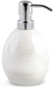 AWD INTERIOR PERLA dávkovač tekutého mydla 460 ml, keramika, biela