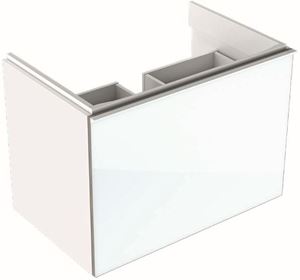 GEBERIT ACANTO skrinka pod umývadlo 59,5x47,5x53,5 cm, 1zásuvka, lesklá biela