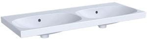 GEBERIT ACANTO dvojumývadlo 120 cm, s prepadom, KeraTec
