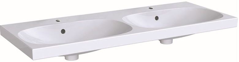 GEBERIT ACANTO dvojumývadlo 120 cm, s 2 otvormi pre batérie a prepadom 500.627.01.2 Obrázek - Hlavní obrázek