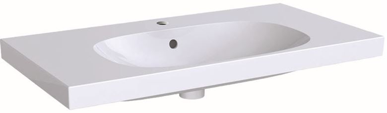 GEBERIT ACANTO umývadlo 90 cm, s otvorom pre batériu a prepadom, KeraTect 500.623.01.8 Obrázek - Hlavní obrázek