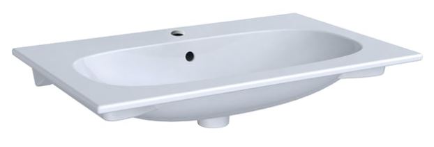 GEBERIT ACANTO umývadlo 75 cm, s otvorom pre batériu a prepadom, KeraTect 500.641.01.8 Obrázek - Hlavní obrázek