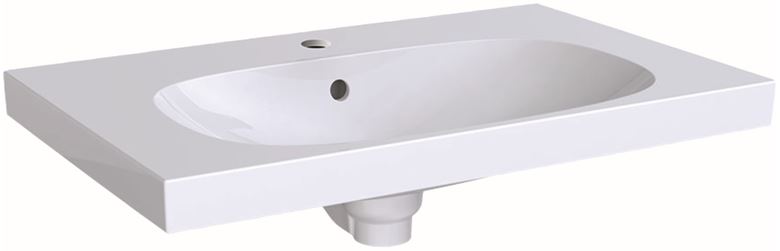 GEBERIT ACANTO umývadlo 75 cm, s otvorom pre batériu a prepadom, KeraTect 500.622.01.8 Obrázek - Hlavní obrázek