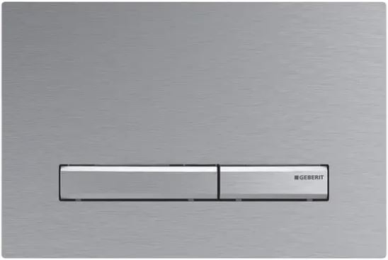 GEBERIT SIGMA 50 ovládacie tlačidlo pre dve splachovania, easy-to-clean, zinok/mosadz, chróm/brúsený chróm 115.788.GH.2 Obrázek - Hlavní obrázek