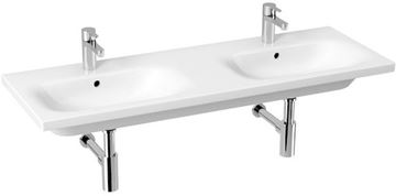 JIKA MIO-N dvojumývadlo 130 cm, s 2 otvormi pre batérie a prepadom