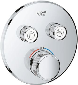 GROHE GROHTHERM SMARTCONTROL podomietková termostatická batéria, pre 2 spotrebiče, Water Saving, chróm