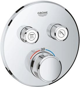 GROHE GROHTHERM SMARTCONTROL podomietková termostatická batéria, pre 2 spotrebiče, Water Saving, chróm
