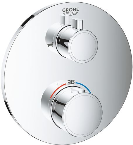 GROHE GROHTHERM vaňová podomietková termostatická batéria, pre 2 spotrebiče, chróm 24077000 Obrázek - Hlavní obrázek