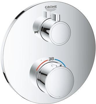 GROHE GROHTHERM vaňová podomietková termostatická batéria, pre 2 spotrebiče, chróm