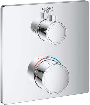 GROHE GROHTHERM podomietková termostatická batéria, pre 2 spotrebiče, chróm