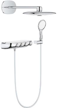 GROHE RAINSHOWER SMARTCONTROL DUO 360 sprchový set s termostatickou batériou, horná sprcha, ručná sprcha s 2 prúdmi, hadica, držiak, chróm