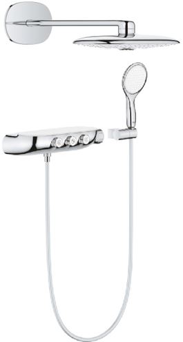 GROHE RAINSHOWER SMARTCONTROL DUO 360 sprchový set s termostatickou batériou, horná sprcha, ručná sprcha s 2 prúdmi, hadica, držiak, chróm 26443000 Obrázek - Hlavní obrázek