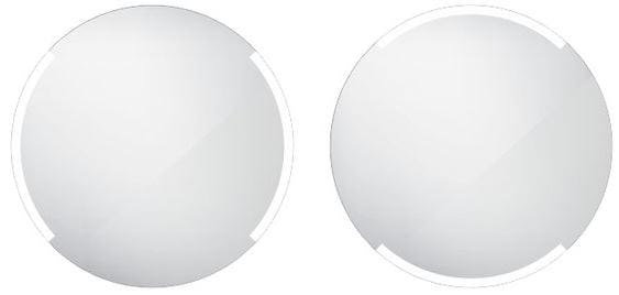 NIMCO 16000 zrkadlo 60 cm, reverzibilné, s osvetlením ZP 16000R Obrázek - Hlavní obrázek