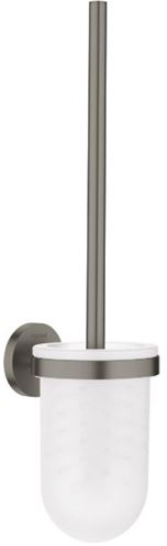GROHE ESSENTIALS WC kefa, nástenná, sklo, brúsený hard graphite 40374AL1 Obrázek - Hlavní obrázek