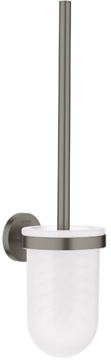 GROHE ESSENTIALS WC kefa, nástenná, sklo, brúsený hard graphite