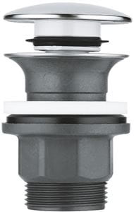 GROHE umývadlový výpust, click-clack, s prepadom, chróm