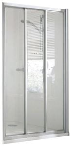 CONCEPT 100 sprchové dvere 90x190 cm, posuvné, biela/matný plast
