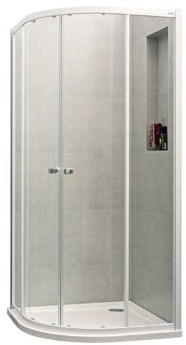CONCEPT 100 sprchový kút 90x90 cm, R500, posuvné dvere, biela/sklo číre PTA21602.055.322 Obrázek - Hlavní obrázek