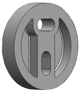 CONCEPT 100 dištančná podložka 30,54mm, chróm
