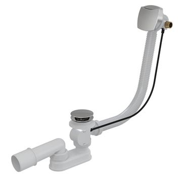 CONCEPT vaňový sifón 80 cm, s napúšťaním prepadom, bovden, chróm