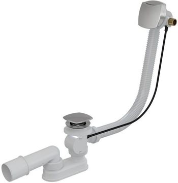 CONCEPT vaňový sifón 57 cm, s napúšťaním prepadom, bovden, chróm
