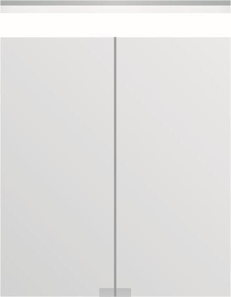 TIMERA GASPRA HSGV zrkadlová skrinka vstavaná 60x74,7x15 cm, osvetlenie, s vypínačom a el. zásuvkou, hliník, strieborná