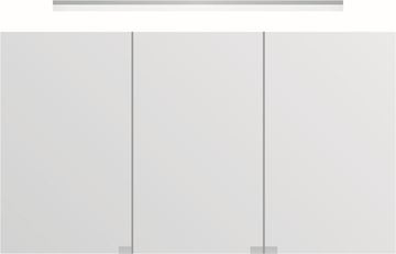 TIMERA GASPRA HSGV zrkadlová skrinka vstavaná 120x74,7x15 cm, osvetlenie, s vypínačom a el. zásuvkou, hliník, strieborná